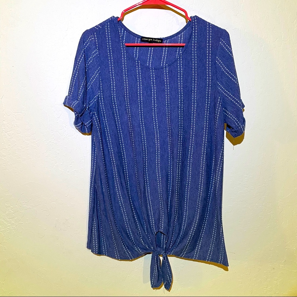 Chambray Shirt with Knot
